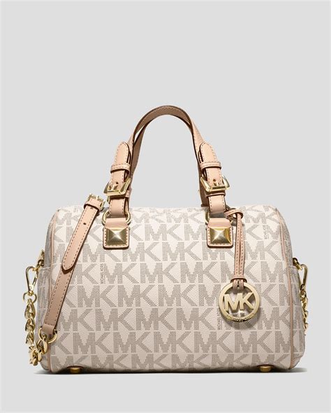 michael kors grayson tasche beige|Michael Kors grayson duffel.